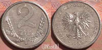 Польша 2 злотых 1989 года, Y# 80.3, 111b-076