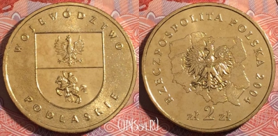 Польша 2 злотых 2004 года,  Y# 491, 175-018