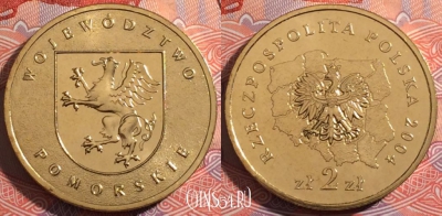 Польша 2 злотых 2004 года, Y# 492, 175-023