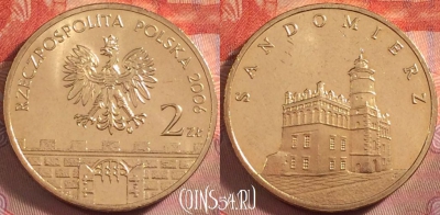 Польша 2 злотых 2006 года, Y# 550, UNC, 104k-070