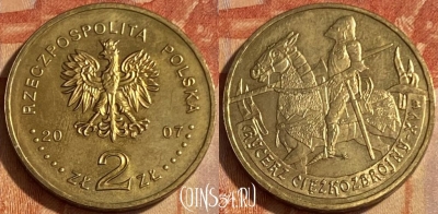 Польша 2 злотых 2007 года, Y# 611, 463q-425 ♛