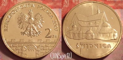 Польша 2 злотых 2007 года, Y# 621, UNC, 130k-072