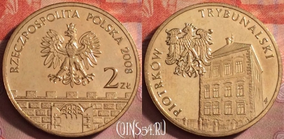Польша 2 злотых 2008 года, Y# 628, UNC, 173k-001