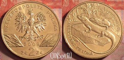 Польша 2 злотых 2009 года, Y# 678, UNC, 172k-091