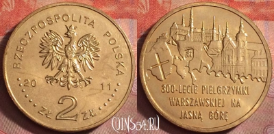 Польша 2 злотых 2011 года, Y# 784, UNC, 172k-127