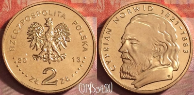 Польша 2 злотых 2013 года, Y# 856, UNC, 173k-042