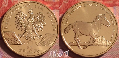 Польша 2 злотых 2014 года, Y# 896, UNC, 294j-068