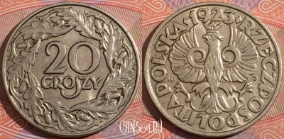 Польша 20 грошей 1923 года, Y# 12, a138-093
