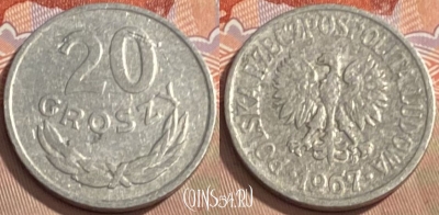 Польша 20 грошей 1967 года, Y# A47, 096s-083