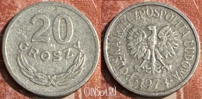 Польша 20 грошей 1973 года, Y# A47, 100s-087