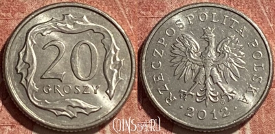 Польша 20 грошей 2012 года, Y# 280, 074r-118