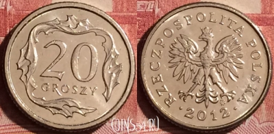 Польша 20 грошей 2012 года, Y# 280, 251l-024