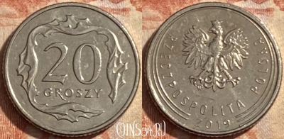 Польша 20 грошей 2019 года, 488р-118