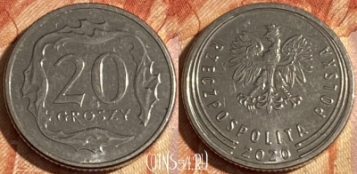 Польша 20 грошей 2020 года, 283r-114