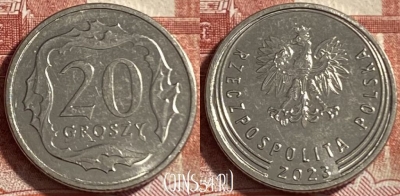Польша 20 грошей 2023 года, 491р-127