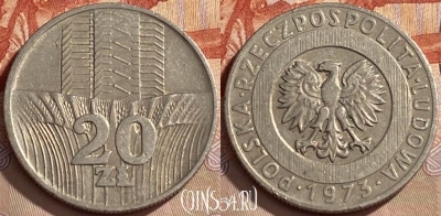 Польша 20 злотых 1973 года, Y# 67, 439q-117