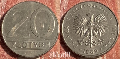 Польша 20 злотых 1989 года, Y# 153.2, 247r-032