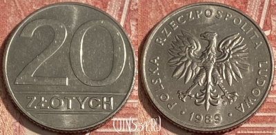 Польша 20 злотых 1989 года, Y# 153.2, 273r-105
