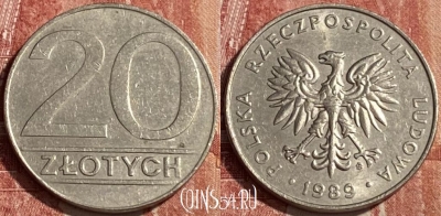 Польша 20 злотых 1989 года, Y# 153.2, 463r-151