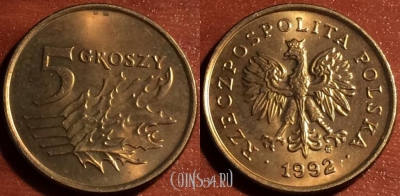Польша 5 грошей 1992 года, 57-191