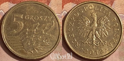Польша 5 грошей 2012 года, Y# 278, 461r-427