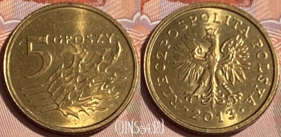 Польша 5 грошей 2013 года, Y# 278, 062s-133