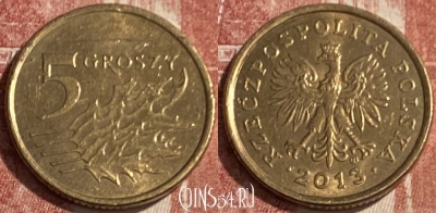 Польша 5 грошей 2013 года, Y# 278, 084s-023