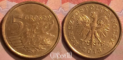 Польша 5 грошей 2013 года, Y# 278, 429-129
