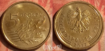 Польша 5 грошей 2017 года, 415-122