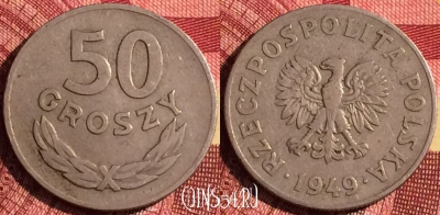 Польша 50 грошей 1949 года, Y# 44, 271i-004