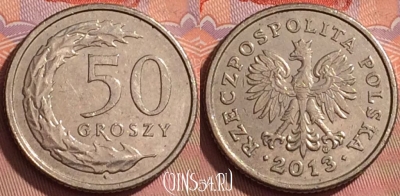 Польша 50 грошей 2013 года, Y# 281, 203l-025