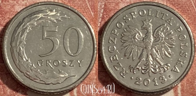 Польша 50 грошей 2013 года, Y# 281, 485р-065