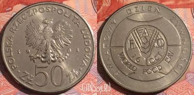 Польша 50 злотых 1981 года, Y# 127, 175-043