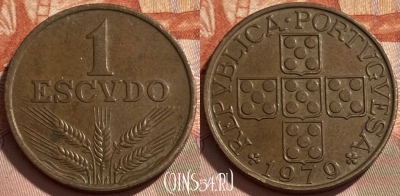 Португалия 1 эскудо 1979 года, KM# 597, 495р-121 ♛