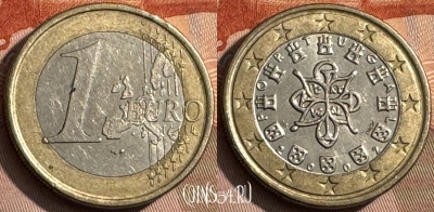 Португалия 1 евро 2002 года, KM# 746, 468s-644