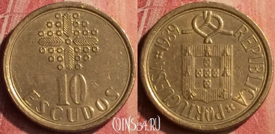 Португалия 10 эскудо 1989 года, KM# 633, 383n-092