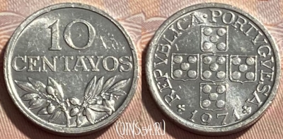 Португалия 10 сентаво 1971 года, KM# 594, 496р-002