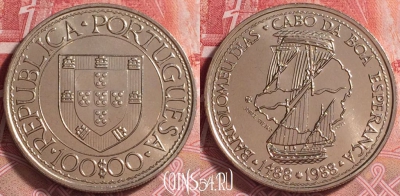 Португалия 100 эскудо 1988 года, KM# 642, UNC, 260j-022