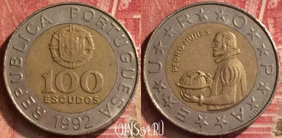Португалия 100 эскудо 1992 года, KM# 645, 209m-107
