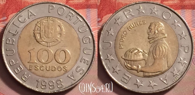 Португалия 100 эскудо 1998 года, KM# 645, 127j-024