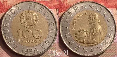 Португалия 100 эскудо 1998 года, KM# 645, 443-087