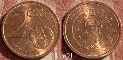 Португалия 2 евроцента 2011 года, KM# 741, 484р-115