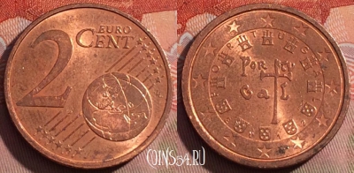 Португалия 2 евроцента 2012 года, KM# 741, 250a-059