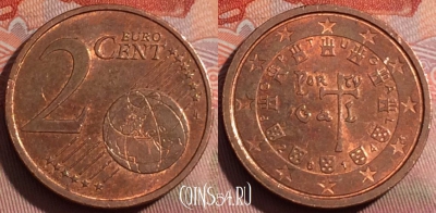 Португалия 2 евроцента 2014 года, KM# 741, 250a-141