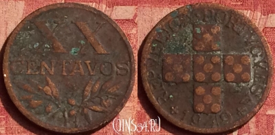 Португалия 20 сентаво 1949 года, KM# 584, 360o-120