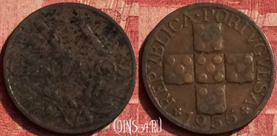 Португалия 20 сентаво 1955 года, KM# 584, 361o-066