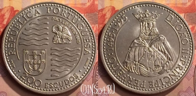 Португалия 200 эскудо 1995 года, KM# 673, UNC, 202m-151