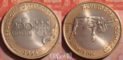Португалия 200 эскудо 1996 года, KM# 687, UNC, 069k-067