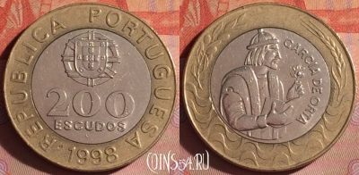 Португалия 200 эскудо 1998 года, KM# 655, 049i-181