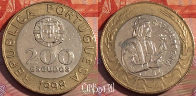 Португалия 200 эскудо 1998 года, KM# 655, 230a-048